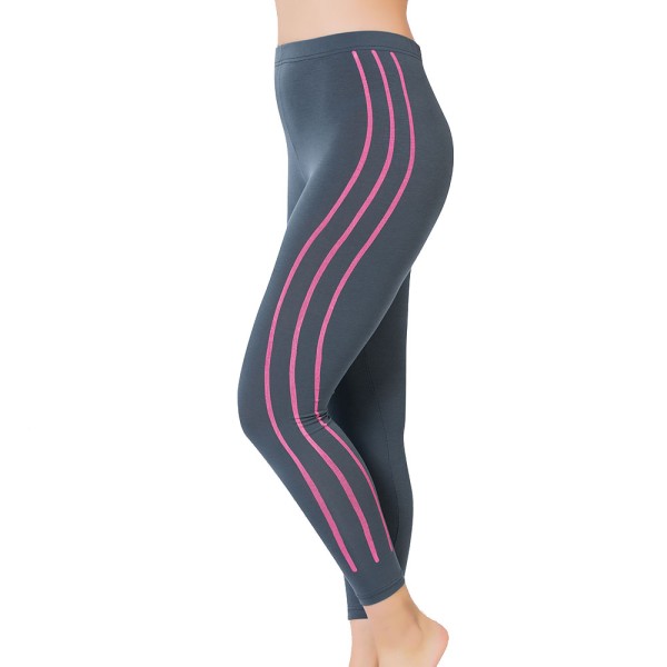 2er Pack Damen Leggings Lang Stretch Jersey aus leichtem Sport 1740