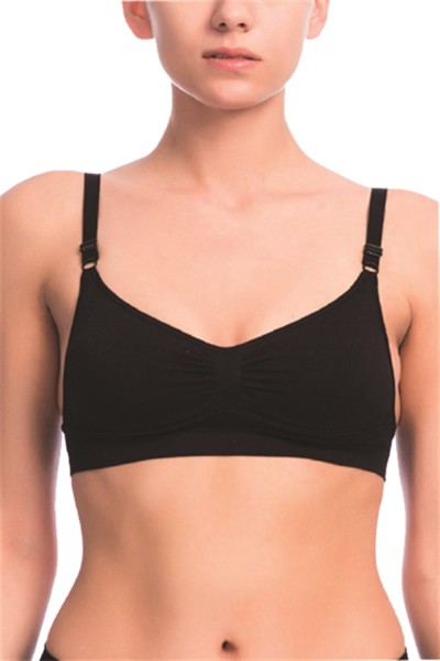 Damen Nahtlos Seamless Soft Cup Push Up Sport BH mit einlegbarem Polster 33617