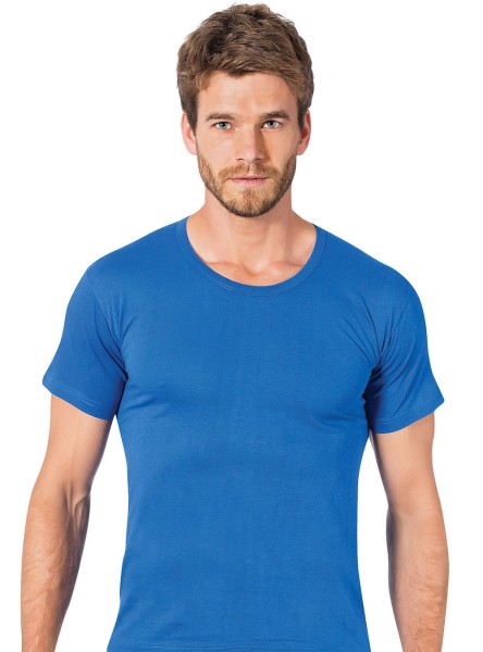 2er Herren T-Shirts Unterhemd Rundhals 100% Baumwolle 2107