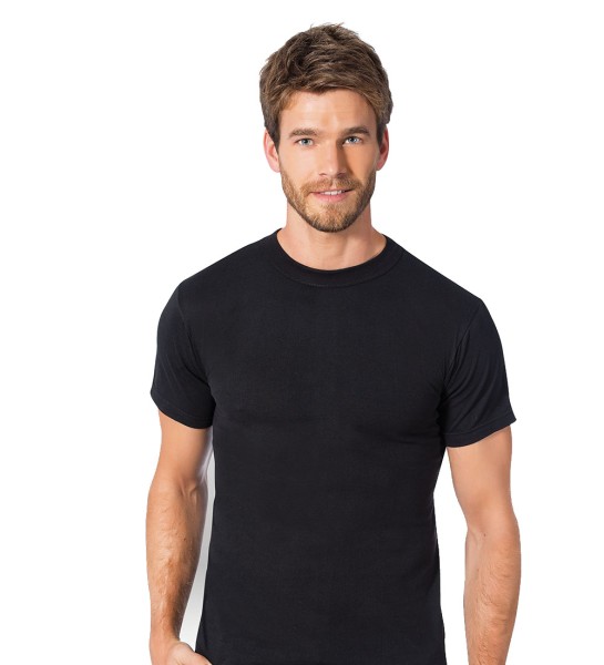 2er Pack Herren T-Shirt Unterhemd Feinripp Sporthemd 100% Baumwolle 2106