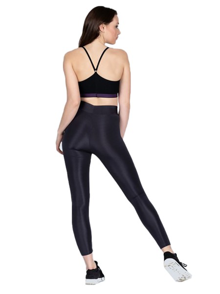 Damen Leggings Fitness Trainingshose Sporthose Tight Mittelhohe Bund 22146