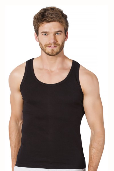 2er Herren TankTop Unterhemd Feinripp Achselhemden 100% Baumwolle 2105