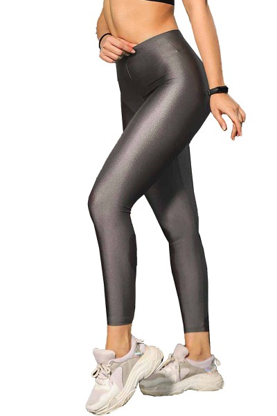 Damen Leggings Fitness Trainingshose Sporthose Tight Mittelhohe Bund 22146